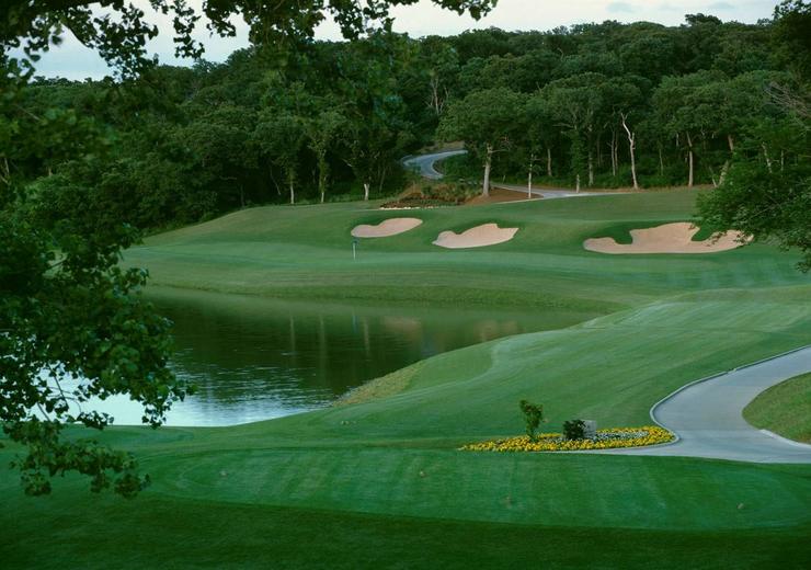The signature hole at Cowboys Golf Club