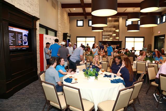 The clubhouse dining room full for lunch