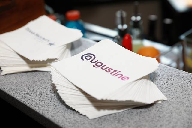 Augustine napkins on the bar