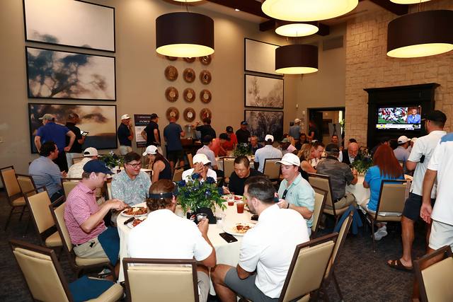 The dining room from the back during lunch