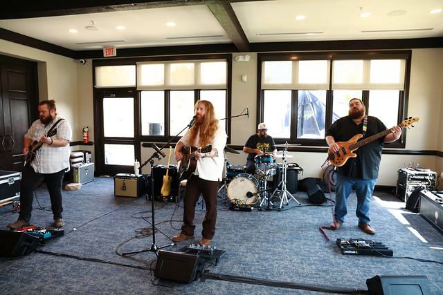 Mitchell Ferguson playing live with his band
