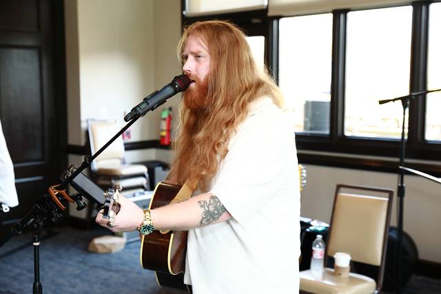 Mitchell Ferguson singing at the After Party