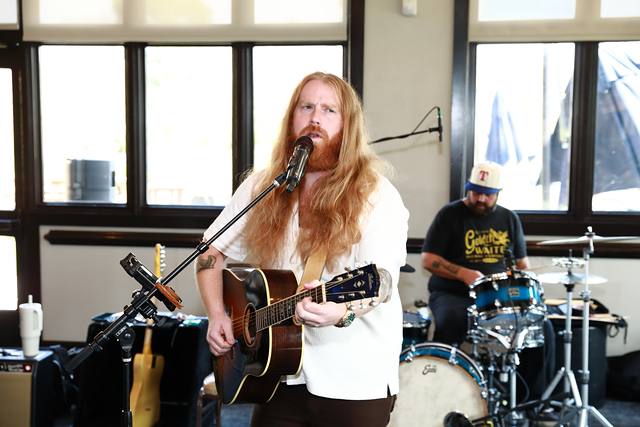 Mitchell Ferguson performing with his band